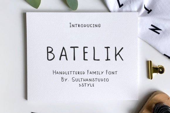 Batelik Font: Modern Handwriting for Digital Marketing