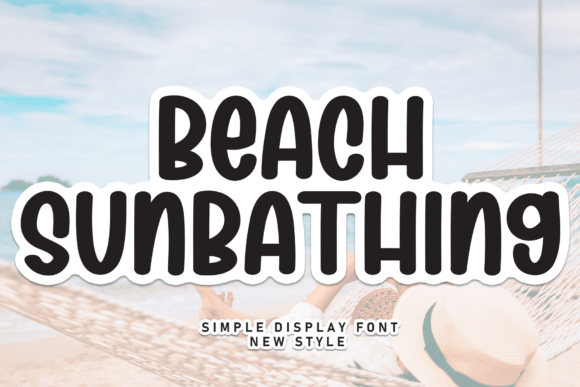 Beach Sunbathing Font