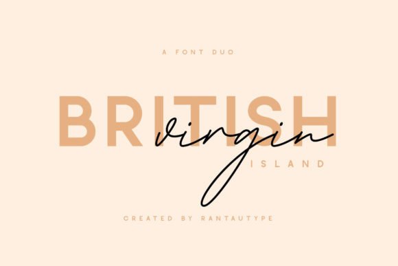 British Virgin Font for Creative Projects