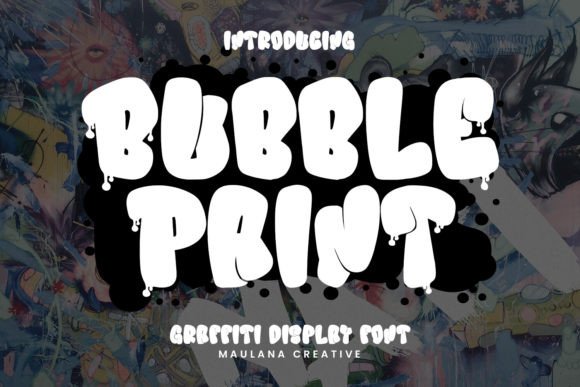 Bubble Paint Font for Creative Projects