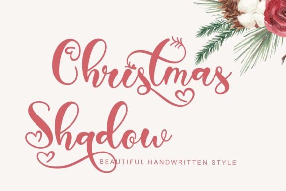 Christmas Shadow Font for Business