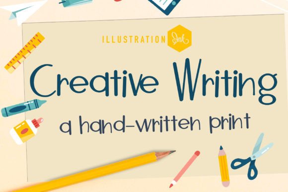 Creative Writing Font for Handmade Creations