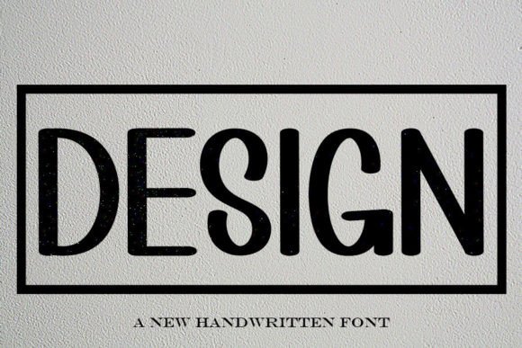Design: A Handwritten Font for Elegant Layouts