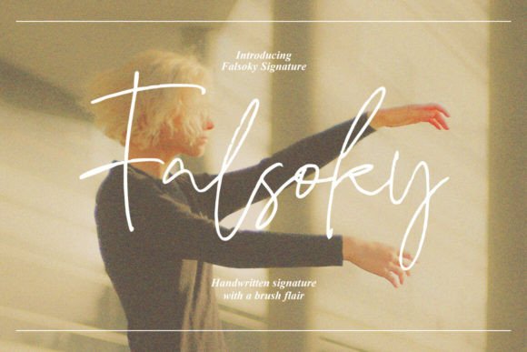 Falsoky: A Script Font for Elegant Design