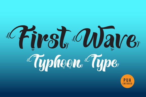 First Wave Font: Creative Expression