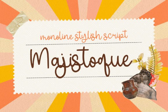 Majistoque: A Script Font for Creative Projects