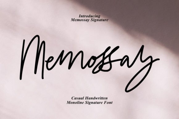 Memossay: A Beautiful Script Font