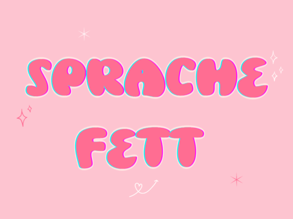 Sprache Fett: A Friendly Font for Creative Projects