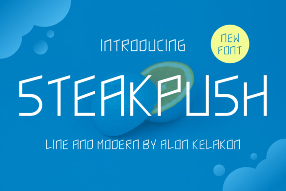 Steakpush: A Sweet Handwritten Font