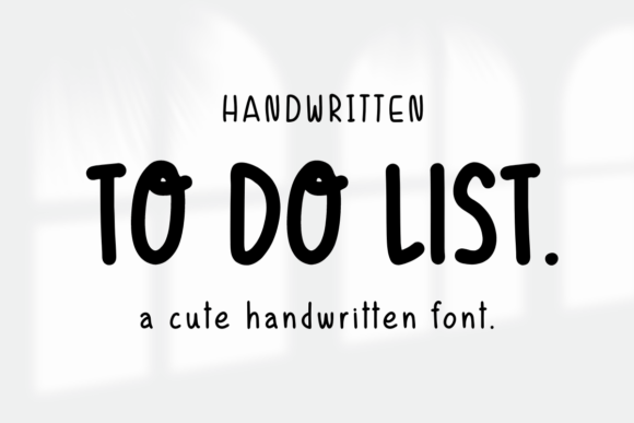 To Do List Font Review