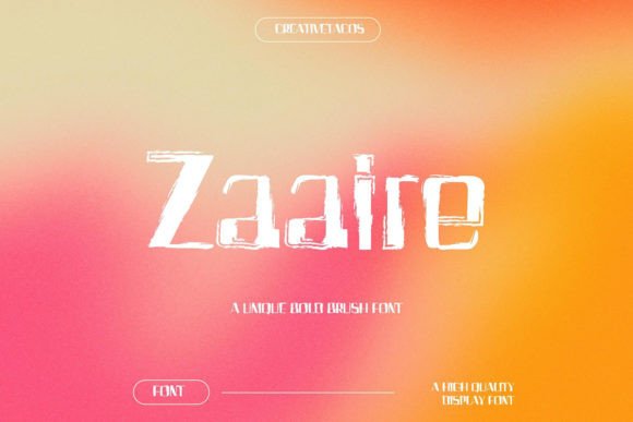 Zaaire Font: Creative Script for Editorial Design